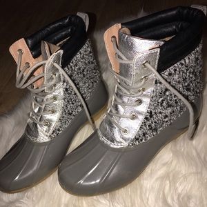 Sam Edelman Caldwell Rain Boot - Silver